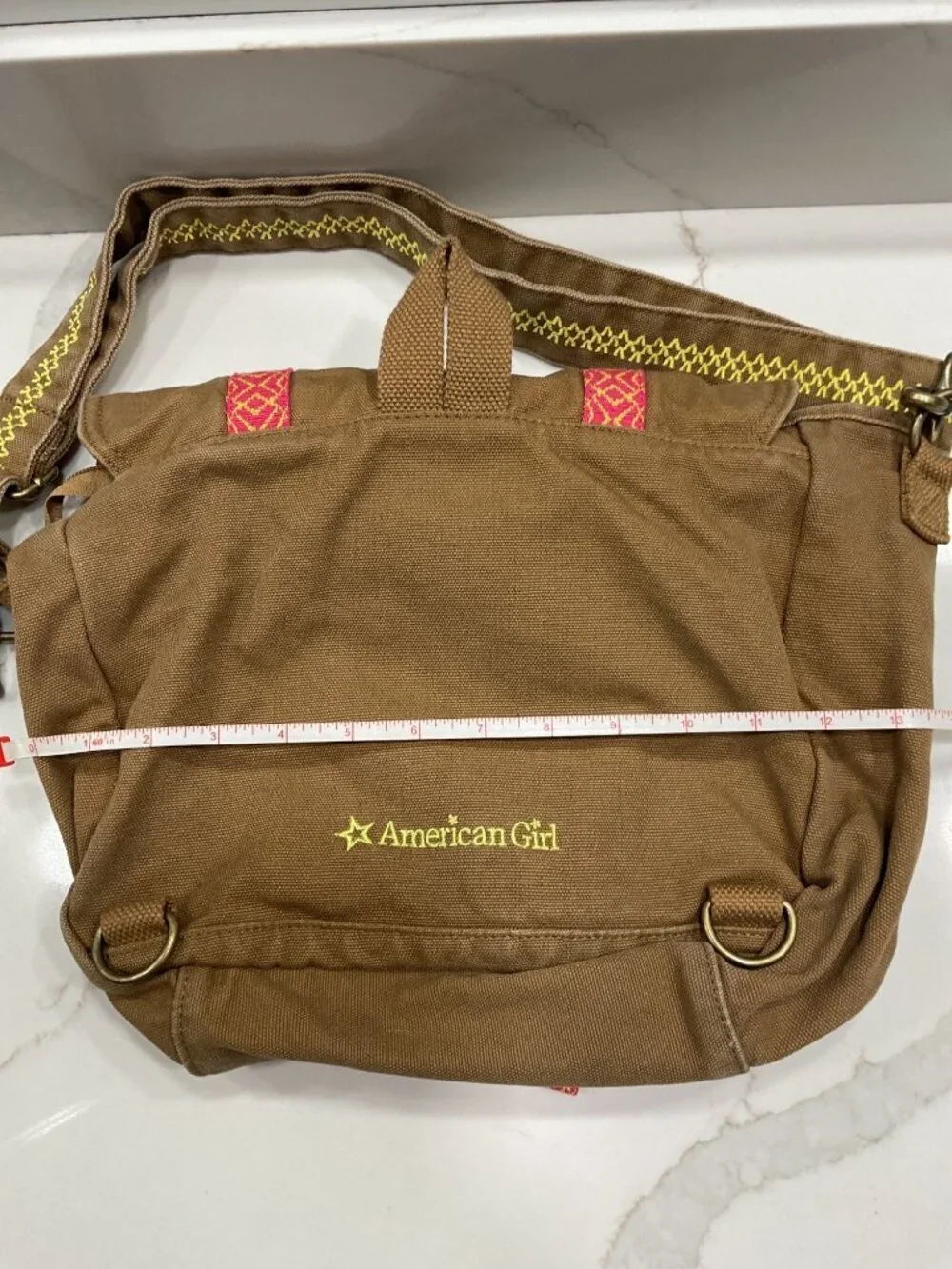 American Girl Lea Clark Messenger Bag Embroidered Girls Bag